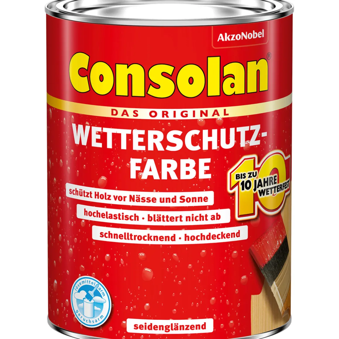 Consolan Wetterschutz-Farbe braun 0,75 L