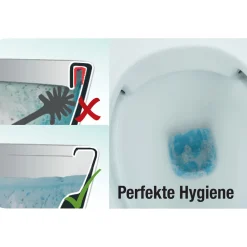 Cornat Flach Stand-WC spülrandlos Abgang waagerecht weiß