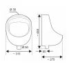 Cornat Urinal Komplettset