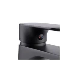 Cornat Waschtischarmatur-Set Edition Black, Druck-Ablauf, Farbe: Schwarz