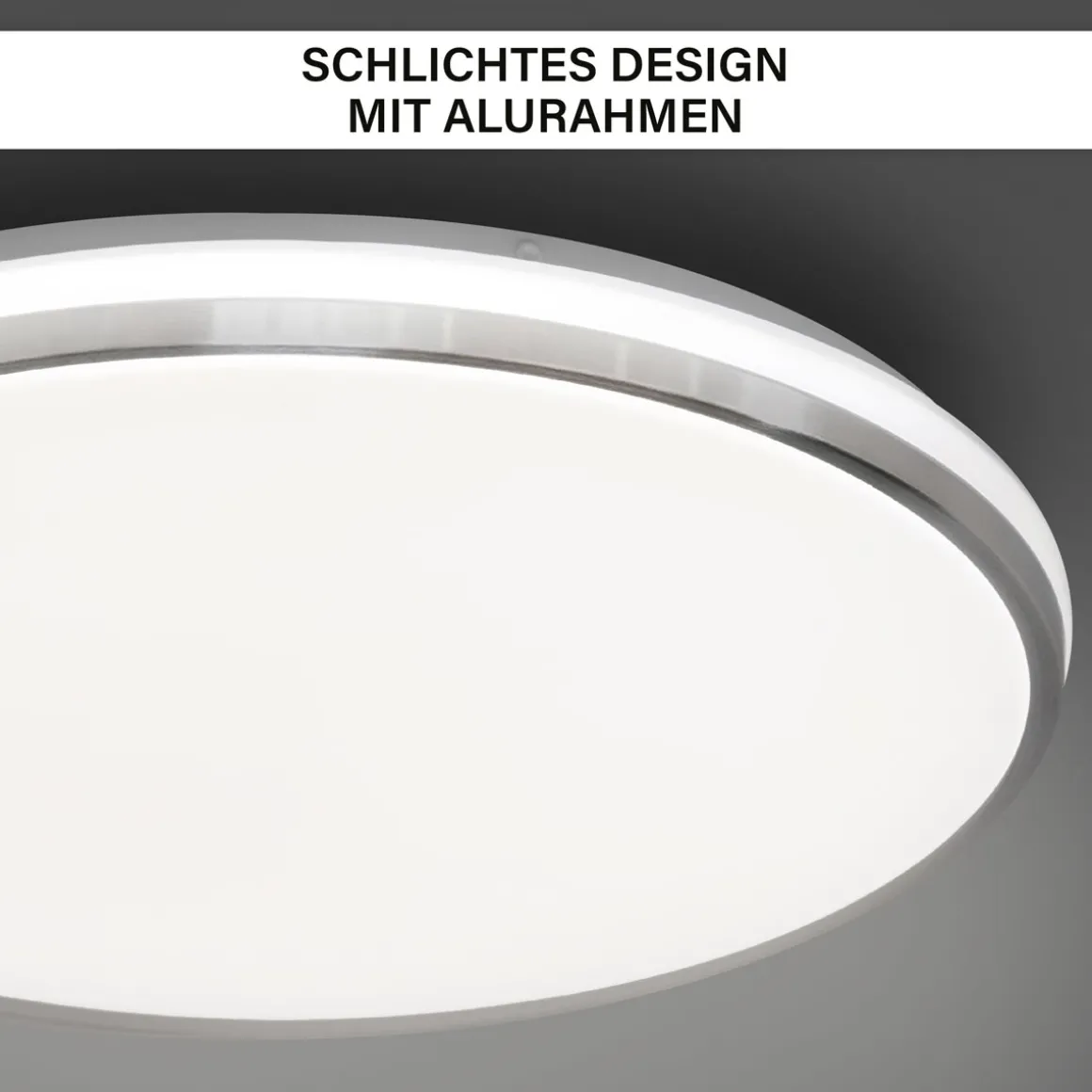 Decken- und Wandleuchte SHINING FRAME LED ALU 18W