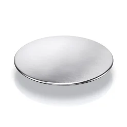 Design Abdeckung fuer runde Siebkorbventile 92mm,Edelstahl glaezend