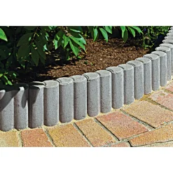 Dosfix Doppelpalisade 6 cm Durchm.25x9,4x6 cn mit Fase u. Kehle grau