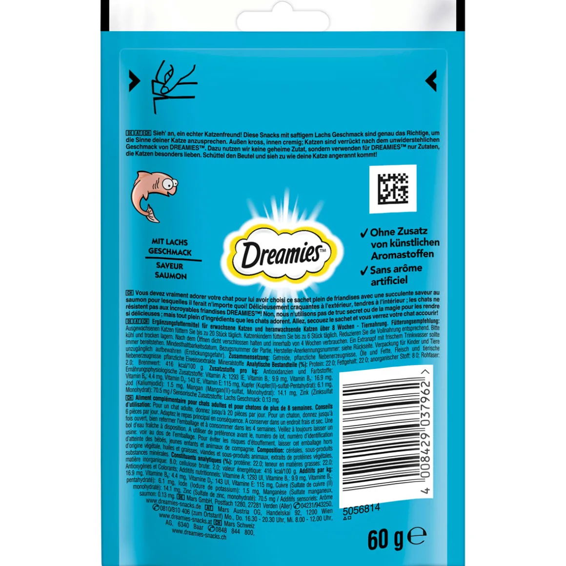 Dreamies Lachs 60 g