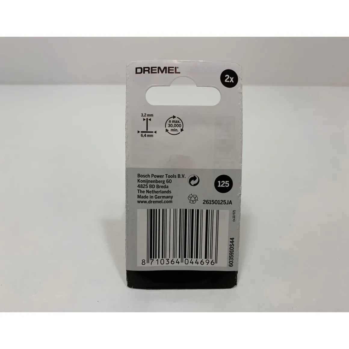 DremelHochgeschwindigkeits-Fräsmesser Durchmesser 6,4 mm