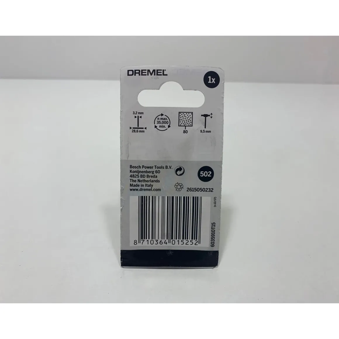 DremelSchleiffächer Breite 9,5 mm 80 Körnung