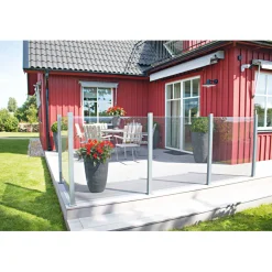 Durabil Glas-Windschutz 6 mm 228 x 1600 mm Einscheibensicherheitsglas klar