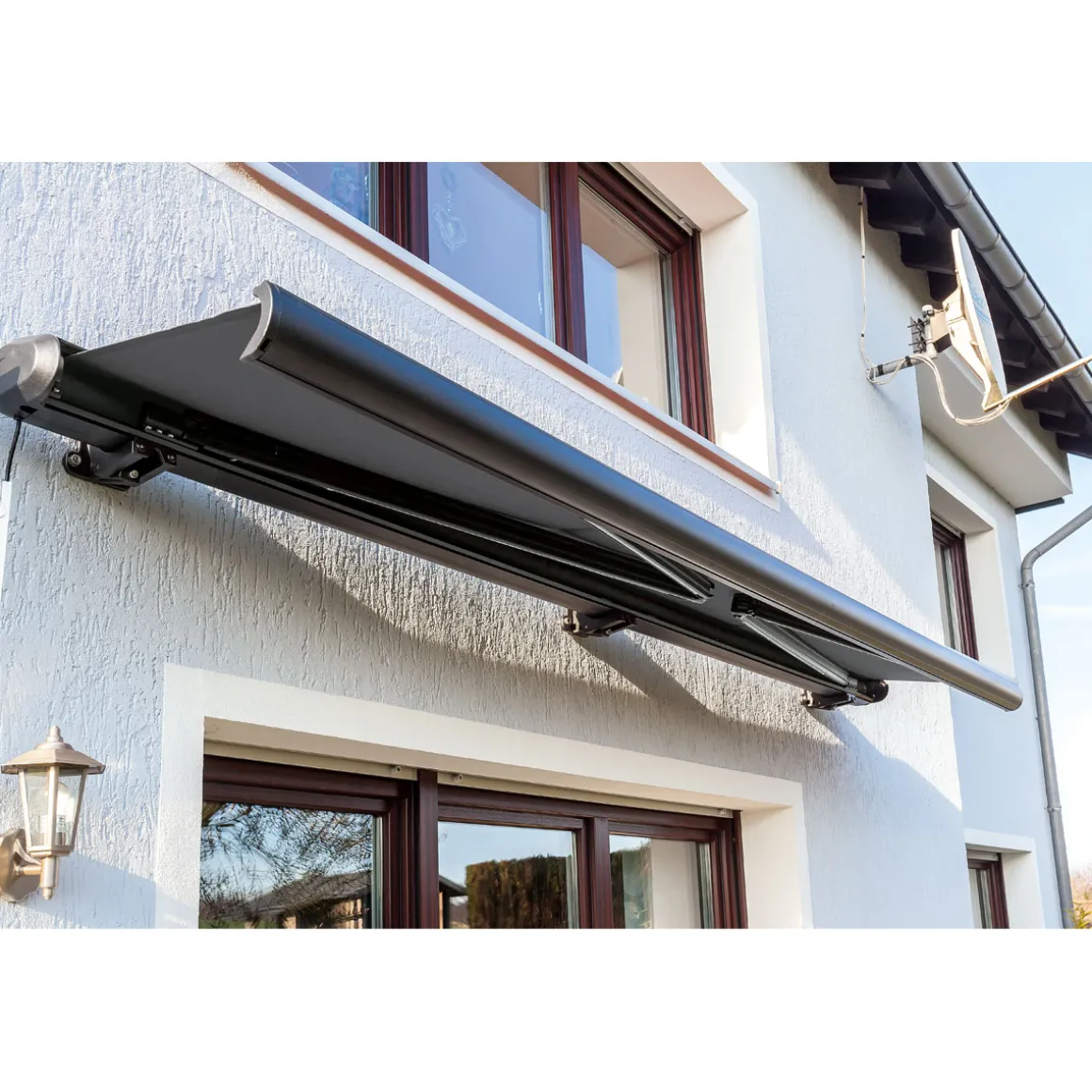 Durabil Markise inkl LED-Beleuchtung 400 x 300 cm anthrazit