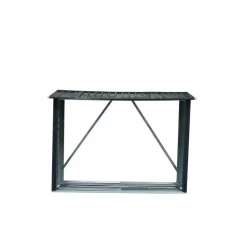 Durabil Metall-Kaminholzregal 217 x 155 x 89 cm grau