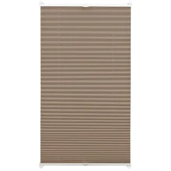 Easyfix Plissee mit 2 Bedienschienentaupe 80x130