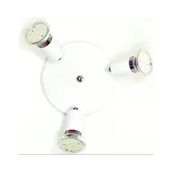 Eglo LED-Spotrondell Mini 3-flammig Durchmesser 14,5 x 7,5 cm weiß