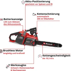 Einhell Akku-KettensaegeGP-LC 36/40 Li BL-Solo