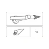 Endknopf Kegel New YOrk 12 mm edelstahl