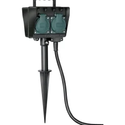 Erdspies-Steckdose 4-fach 1,5m Kabel