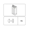 Faltenstecker glasklar