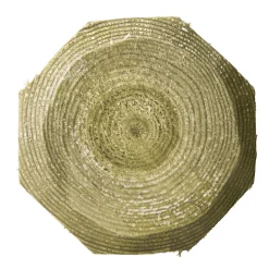 Festzaunpfahl Octo Wood Achteckprofil Durchmesser 14 x 210 cm braun