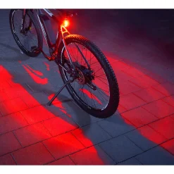 Fischer Bikes Akku-Rücklicht Twin mit Bodenbeleuchtung