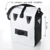 Fischer Bikes Gepäckträgertasche Kurier weiß