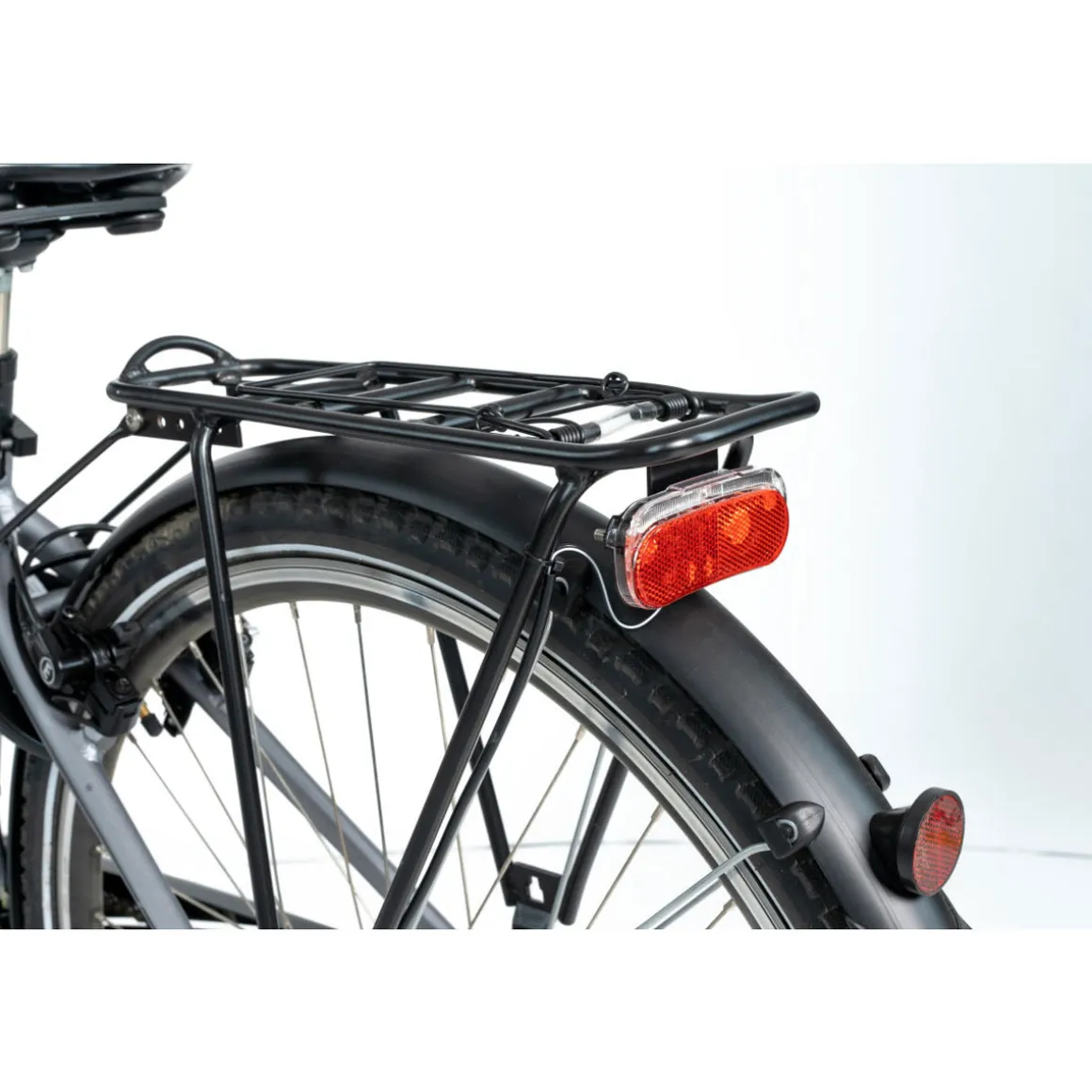 Fischer Bikes LED-Rückleuchte für Dynamo Gepäckträger