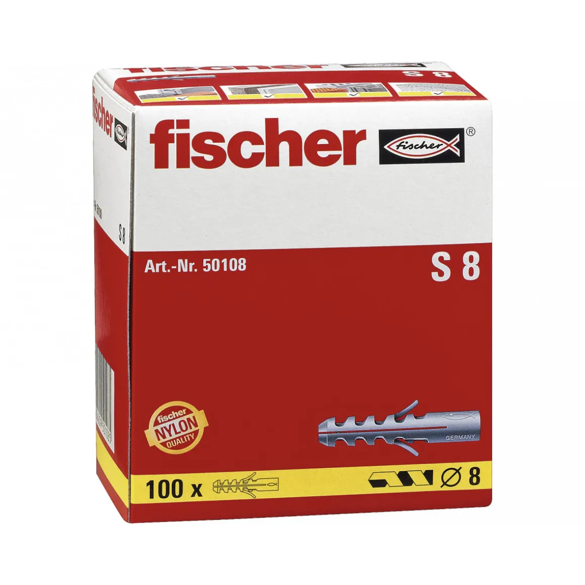 FischerDübel S 8 100 Stück