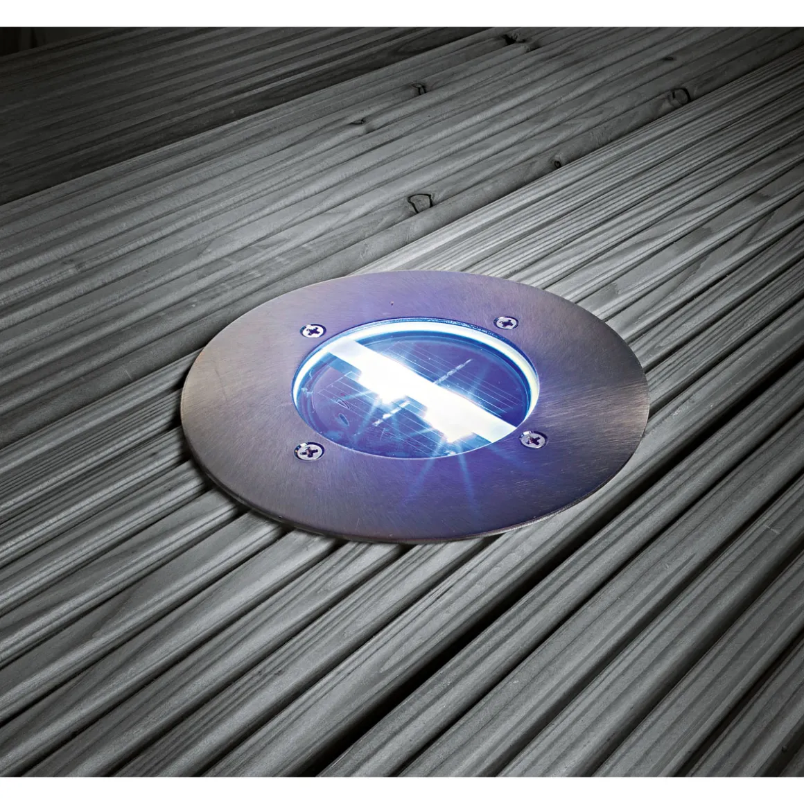 Flector Garten LED-Solar-Bodeneinbauleuchte rund