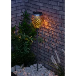 Flector Garten LED-Solar-Fackel Marokko inkl Kupfer-Gold-Effekt