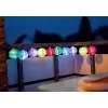 Flector Garten LED-Solar-Lichterkette Lampion mehrfarbig