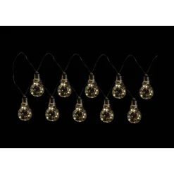 Flector Garten LED-Solar-Lichterkette Vintage inkl 10 Birnen