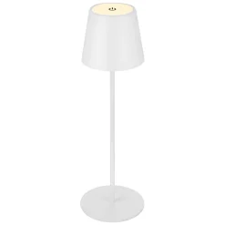 Flector Garten LED-Tischleuchte Antigua weiß Durchmesser 12 x 38 cm