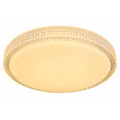 Flector LED-Deckenleuchte Clarice mit Kristallrand