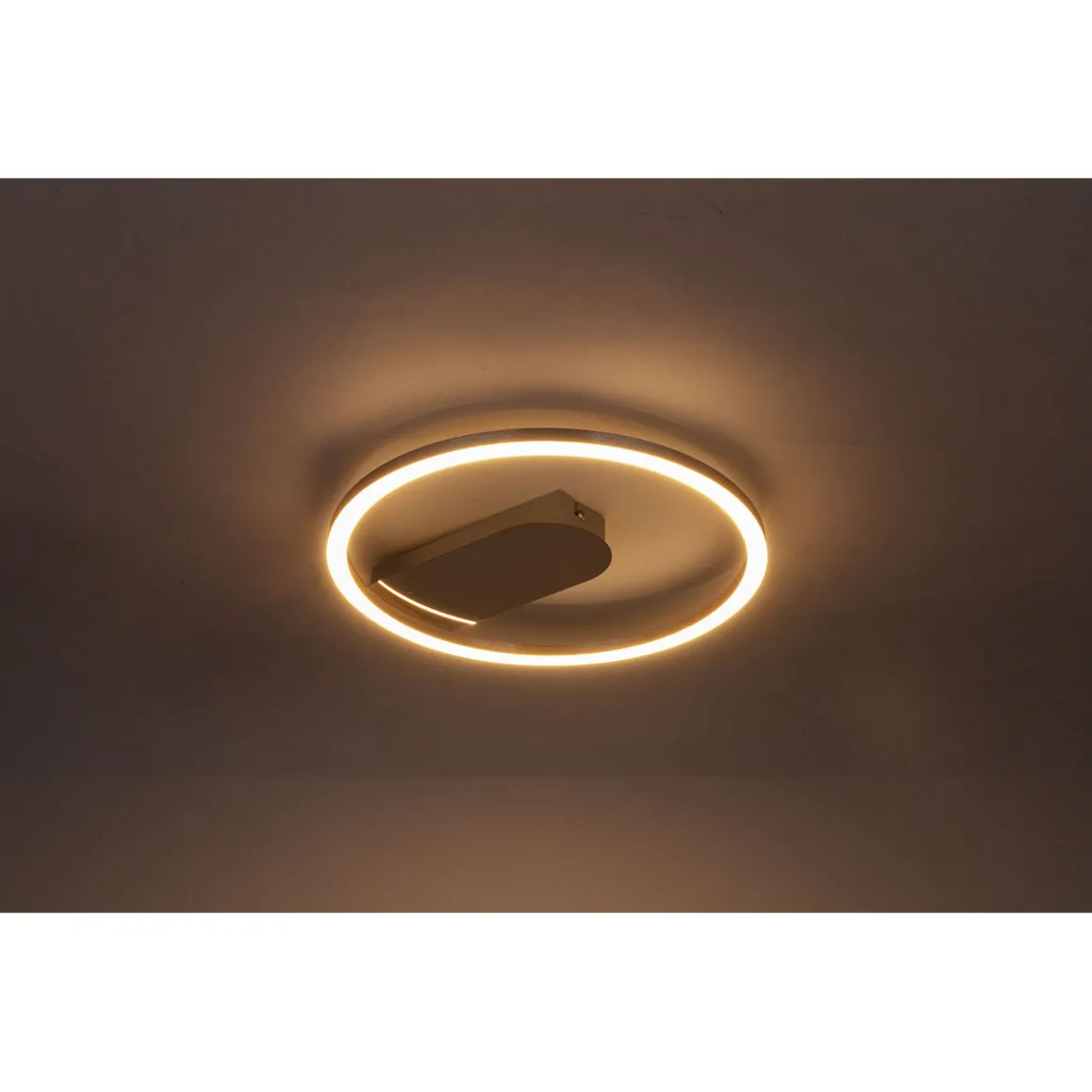 Flector LED-Deckenleuchte Grace 13W gebuerstet/Chrome 3000K