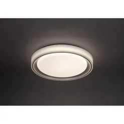 Flector LED-Deckenleuchte Lunetta 24 Watt weiss/silber 3000-6500K