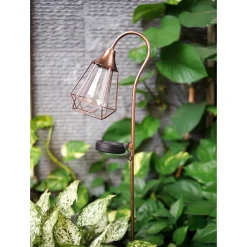 Flector LED-Solarspieß Carl inkl Akku bronzefarben