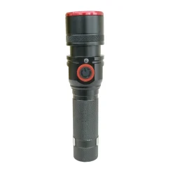Flector LED-Taschenlampe micro-USB schwarz rot