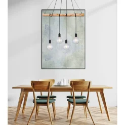 Flector Pendelleuchte Fleetwood mit Naturholz