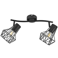 Flector Spotserie Tabea 2-flg schwarz 28,5 x 18 x 18 cm