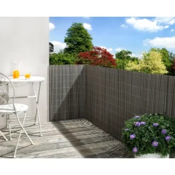 floraworld Sichtschutz Comfort grau 0,9x3 m