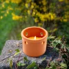 Flower Power Citronellakerze TERRA mit Loch 9,7 x 6 cm