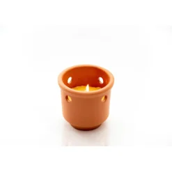 Flower Power Citronellakerze TERRA mit Loch 9,7 x 6 cm