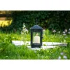 Flower Power Grablaterne RUBI schwarz Glas Metall (ohne Kerze)