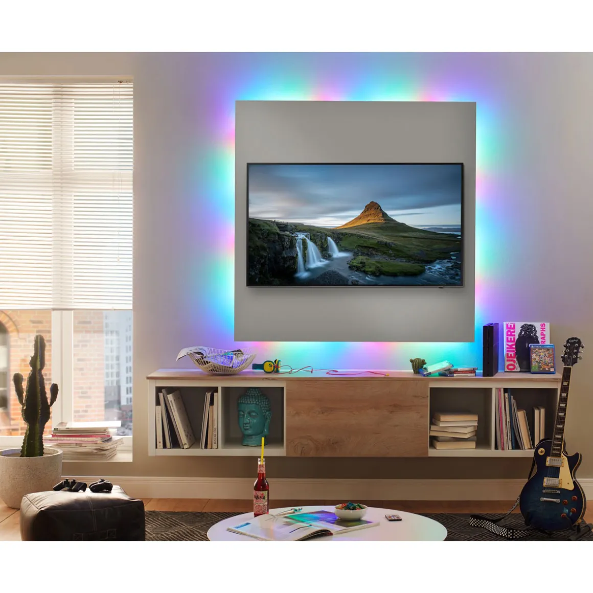 FN SimpLED Strip Set 5m Motion RGB 10W230/12V DC Weiss Kunststoff