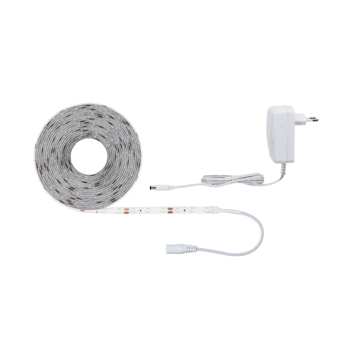 FN SimpLED Strip Set 5m Tageslichtweiss17W 230/12V DC Weiss Metall Kst.