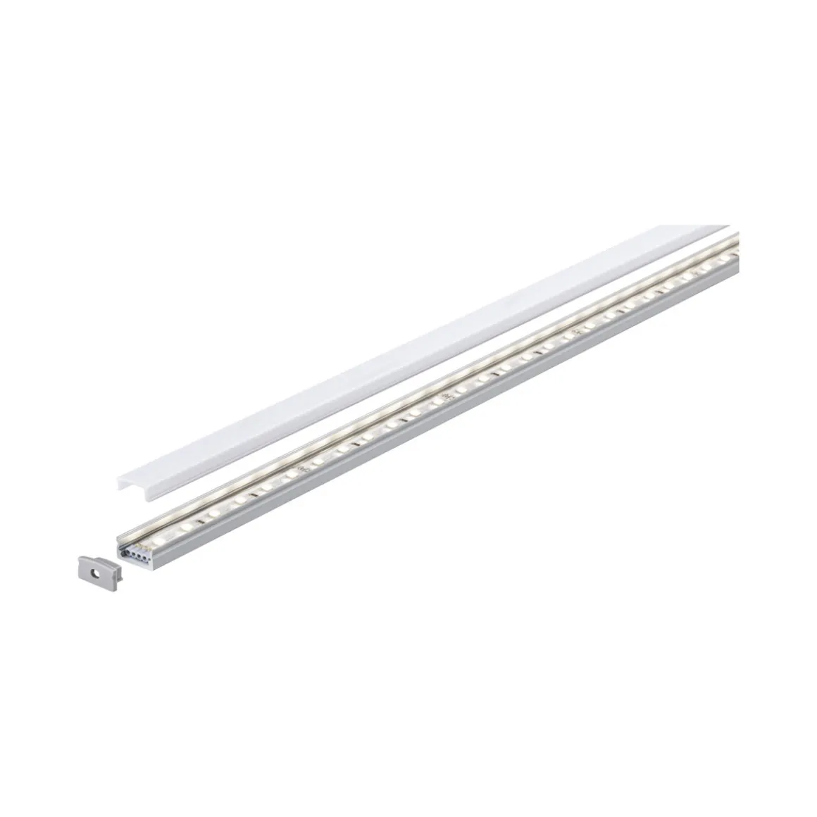 Function Base Profil mit Diffusor 100 cmAlu eloxiert/Satin Alu/Kunststoff