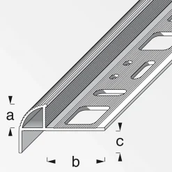 Fundamo Treppenkantenprofil 10 mm 2,5m silber