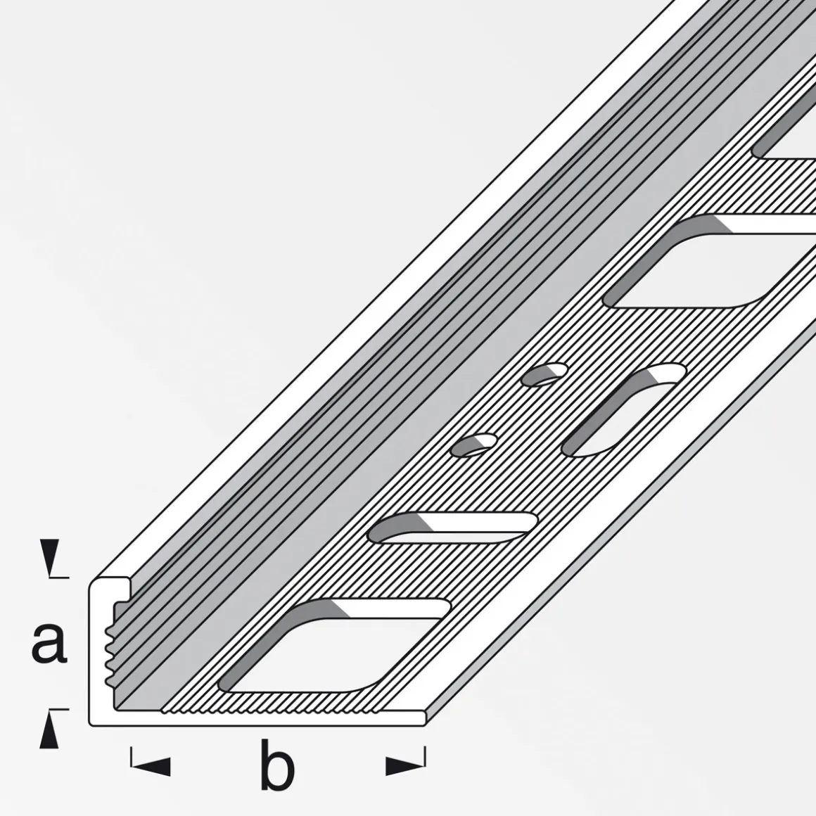 Fundamo Winkelprofil 12,5 mm blank