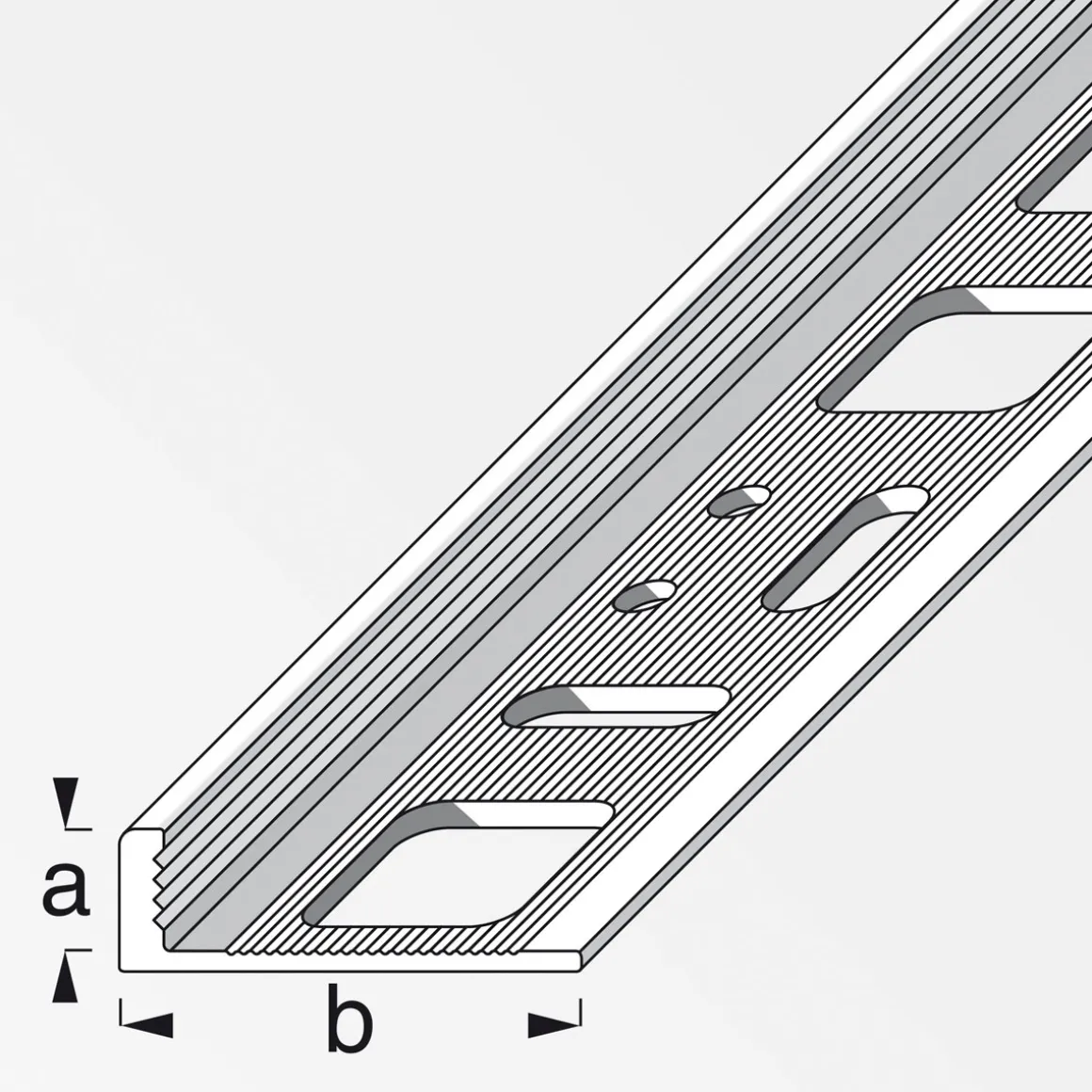 Fundamo Winkelprofil 10 mm 1m blank
