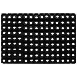 Fussmatte Gummiring 80x120cm offenschwarz