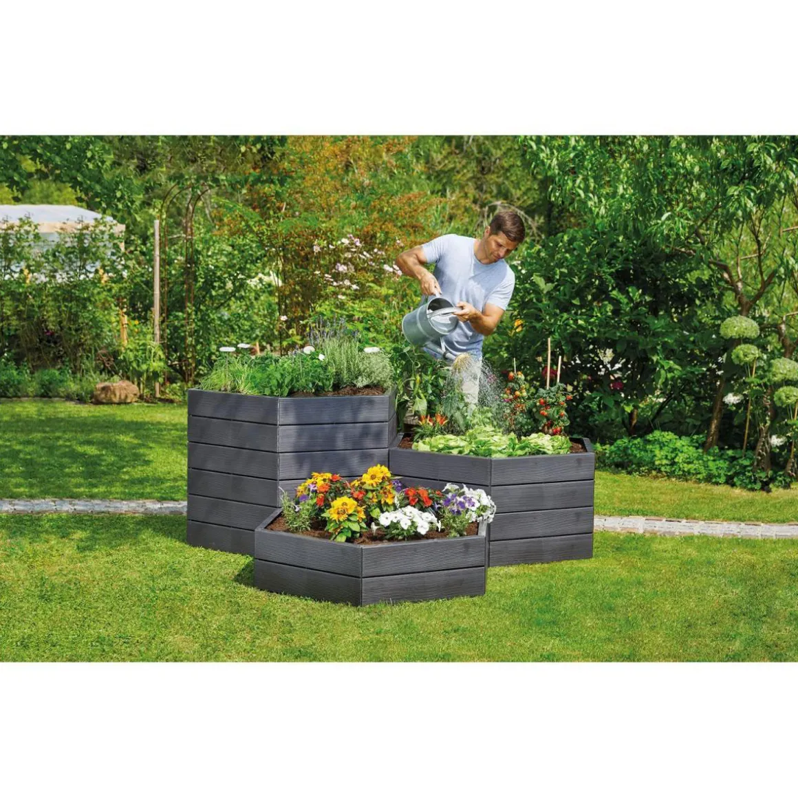 Garantia Hochbeet-System Ergo 6 Paneele