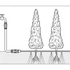 GardenaSchlauchregner mit Anschlussteilen braun