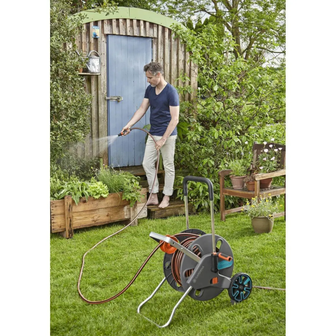 GardenaSchlauchwagen AquaRoll L Easy